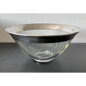 Dorothy Thorpe Silver Band Salad Bowl // 10" Diameter // Sterling Silver // MCM